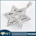 Star of David wax micro pave setting pendant jewelry