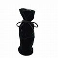 Drawstring Velvet Wine Bottle Bag  3