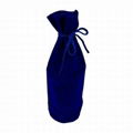 Drawstring Velvet Wine Bottle Bag  5