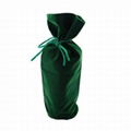 Drawstring Velvet Wine Bottle Bag  4