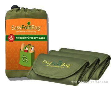 Easy Fold Reusable Grocery Bags