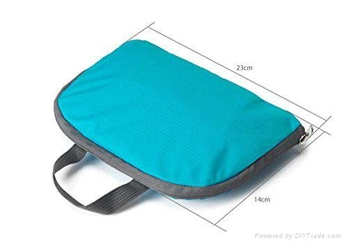 Travel Promotional Foldable Backpack Blue 4