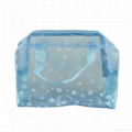 Floral Clear PVC cosmetic bag 2