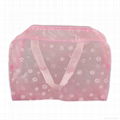 Floral Clear PVC cosmetic bag 3