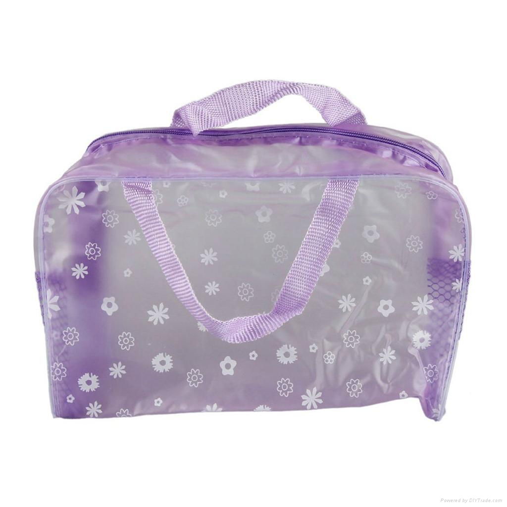 Floral Clear PVC cosmetic bag 5