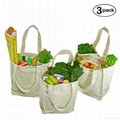 Deluxe Organic Cotton Grocery Bag with Bottle Sleeve