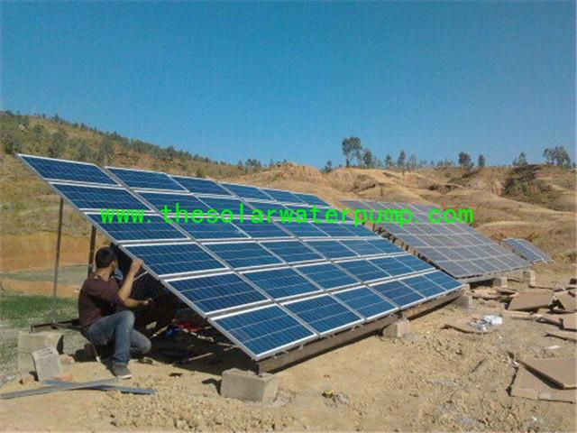 1200W Solar water pump system 220V 2-phase AC irrigation pumping