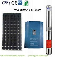 Solar water pump system for irrigation