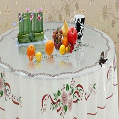 Hotsale ronud shape PVC table cloth