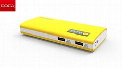 2014 newest design DOCA D566 cheap power bank with big capacity