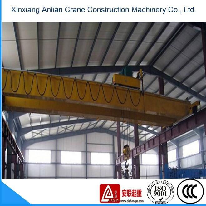 General industrial equipment double girder overhead crane with electric hoist