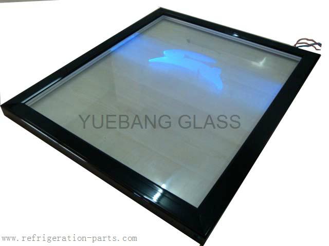 Freezer glass door with LED lights 2