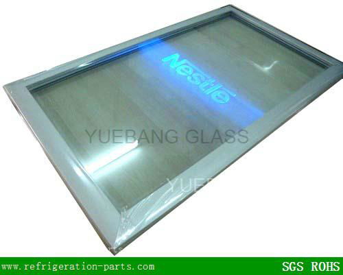 Freezer glass door with LED lights 3