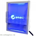 Freezer glass door with LED lights 1