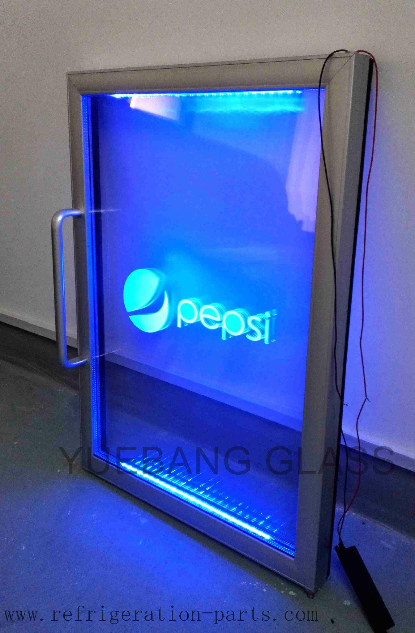 Freezer glass door with LED lights 5