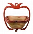 Painted Hand-made Bamboo Wicker Basket for Fruit 1