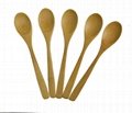 Cute Lovely Mini Bamboo Pudding Spoon
