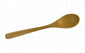 Cute Lovely Mini Bamboo Pudding Spoon 3