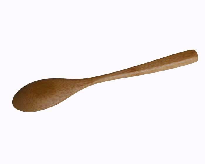 Cute Lovely Mini Bamboo Pudding Spoon 5