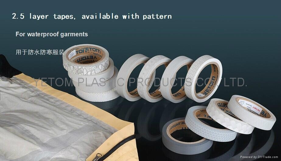composite pure PU printed waterproof seam sealing tape for printed garments spor 4