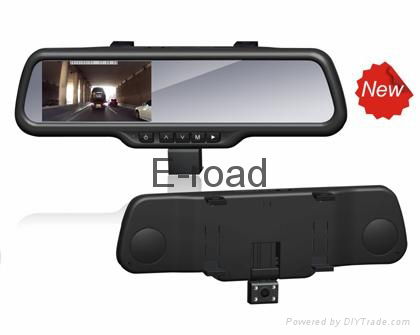 LCD Mirror with DVR