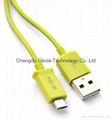 USB 2.0 Cable - A Male to Micro B - 3 Feet (0.9 Meters) in Green 1