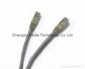 Cat5E Molded Shielded Patch Cable,Gray