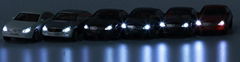 Architectural model making mini benz car with LED lighting