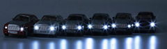 Architectural scale artificial Alloy model cars LED lighting mini cars