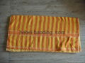 yellow and white strip jacquard beach towel wholesale  1