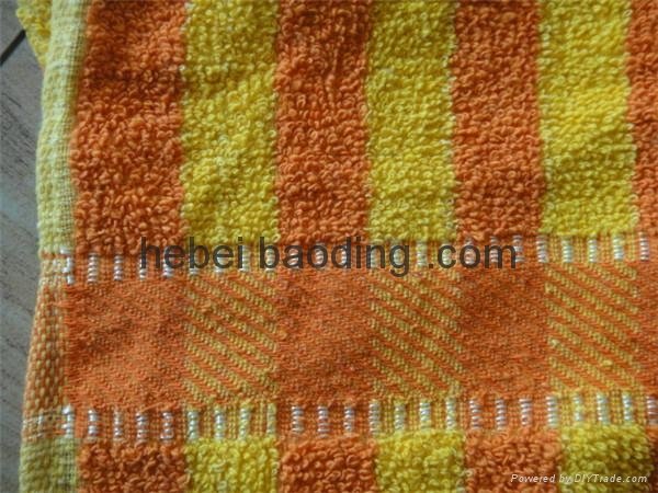 yellow and white strip jacquard beach towel wholesale  2