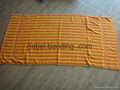 yellow and white strip jacquard beach towel wholesale  4