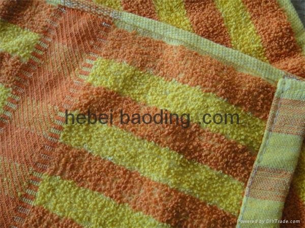 yellow and white strip jacquard beach towel wholesale  5