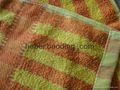 yellow and white strip jacquard beach towel wholesale  5