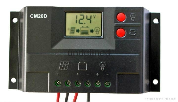 20A太阳能控制器电池板光伏太阳能发电系统专用12v24v 3
