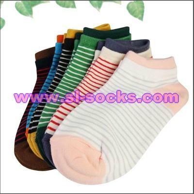 Striped casual socks From China socks manufacturers