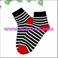 Striped casual socks From China socks manufacturers 2