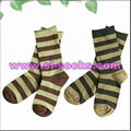 Striped casual socks From China socks manufacturers 3