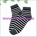 Striped casual socks From China socks manufacturers 5