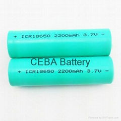 CEBA 18650 3.7v 2200mah Li-ion Battery