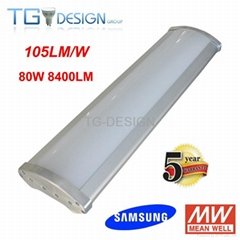 80w LED High Bay Light, Samsung LED & HLG Meanwell Driver 5 Years warranty