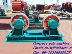Concrete pole production line