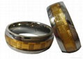 8mm Men's Ring with Goldleaf