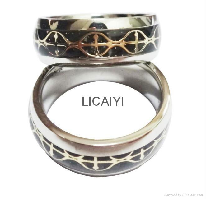 Free Shipping Wedding Band Gold Dragon Stainless Steel Celtic Mens Ring New 3