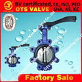 worm gearor handlever butterfly valve cast iron material PN10 PN16 Class 150 1