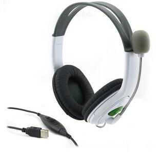 USB Head Wearing Headset with Mircrophone Cable Control and Stereo Effect 5