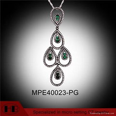 High Quality Fashion Chandelier 925 Solid Silver Pendant