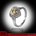 Heart shaped peridot beautiful fine engagement rings 1