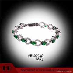 Classic Beautiful Girl Fashion Sterling Silver Bracelet