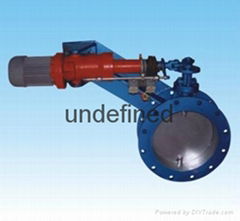 Electric push rod butterfly valve